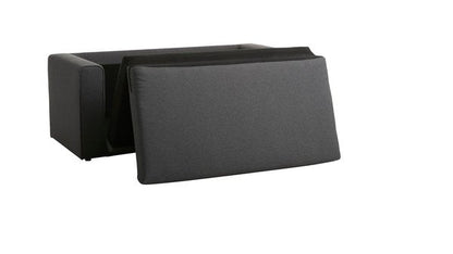 SKILLEBEKK 2-personers sofa – mørkegrå stofpolstring