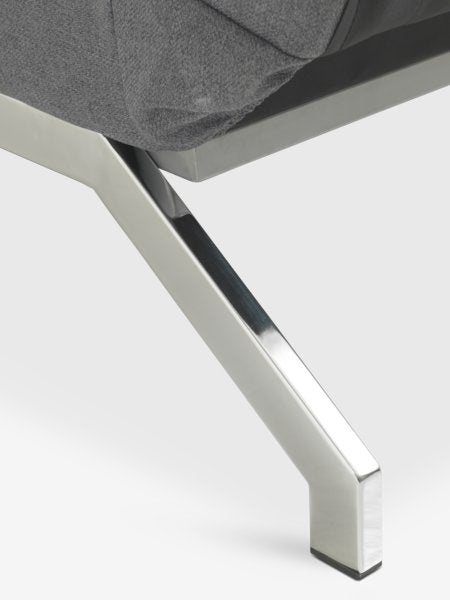 Sofa OREVAD – mørkegråt stof