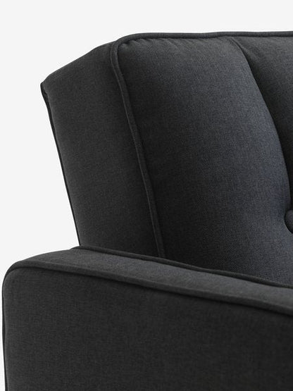 TIVEDEN 2-personers sofa – mørkegrå stofpolstring