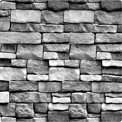 Selvklæbende 3D tapet – stenimitation 45 cm x 10 m