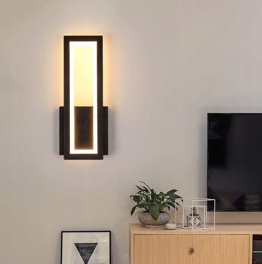 Moderne sort LED-lampe 16 W