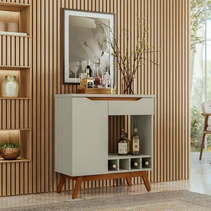 Retro skænk med vinreol Tokyo