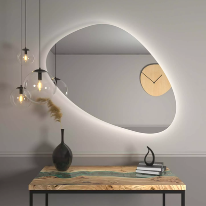 Organisk LED-spejl med belysning – model A20