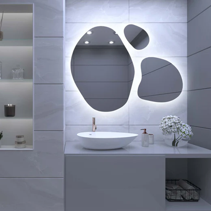 Organisk LED-vægspejl med lys – model A18