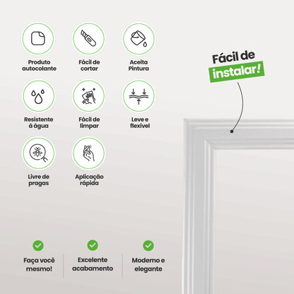 Selvklæbende EVA-boiserie ramme | RM61